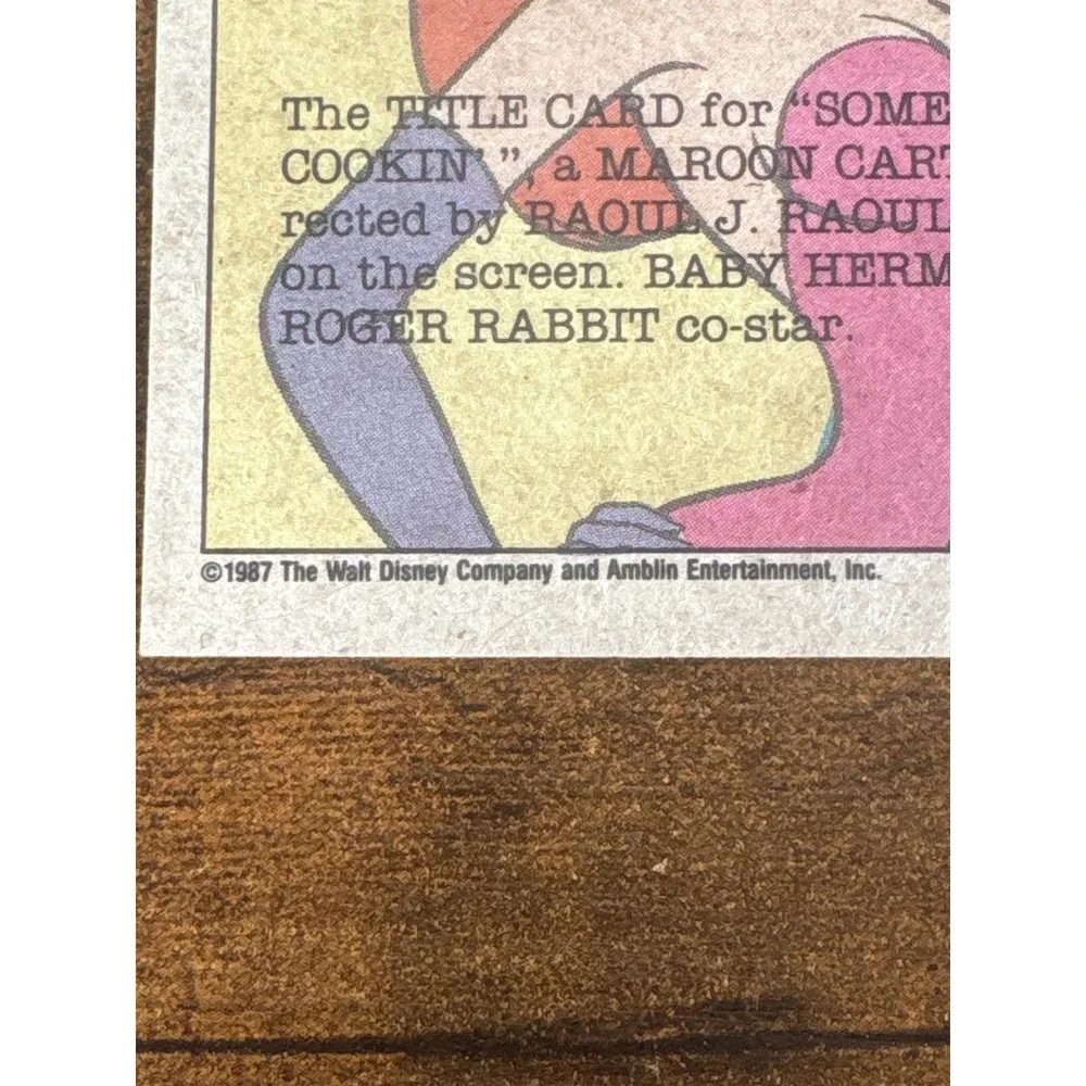 1987 Topps Who Framed Roger Rabbit Trading Cards Lot of 39 Vintage Disney Amblin